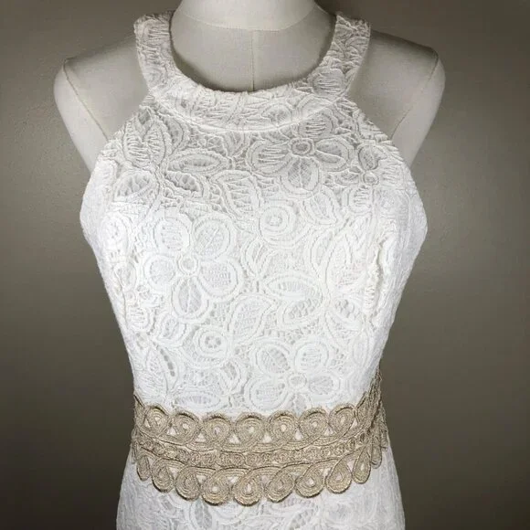 NWT Lilly Pulitzer Ashlyn Shift White Floral Lace Dress Size 8 With Gold  Embelli is available for purchase on au PAY Market - Imported Goods Online  Store Co.Ltd. | au PAY Market -